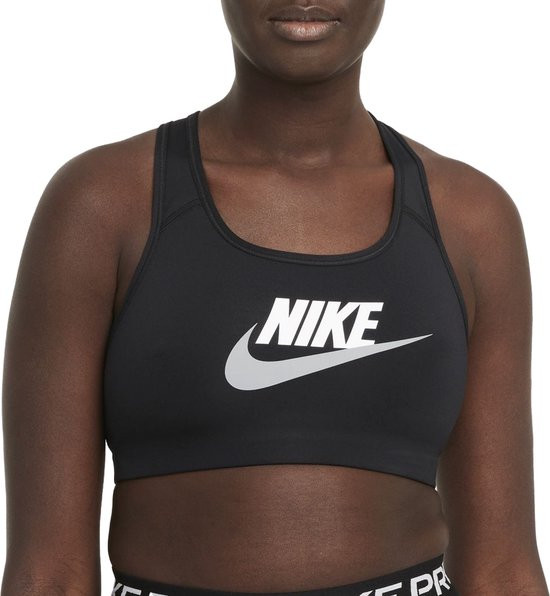 Nike Maat M - Dri-FIT Swoosh Futura Bra - Dames Sportbra