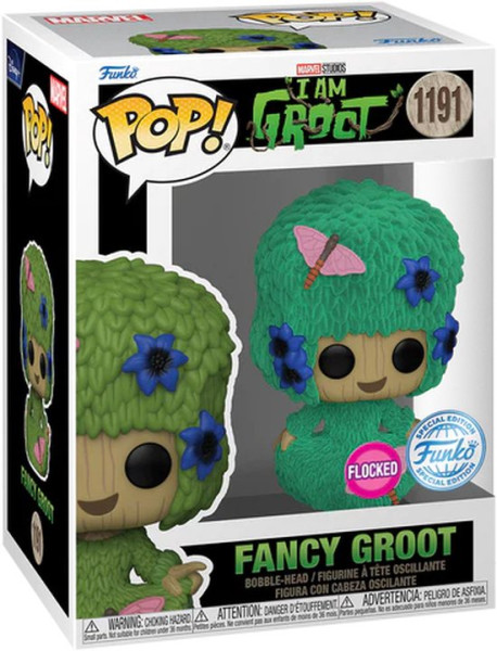 Funko Pop! #1191 Marvel I Am Groot (2022) - Fancy Groot Flocked (special edition)