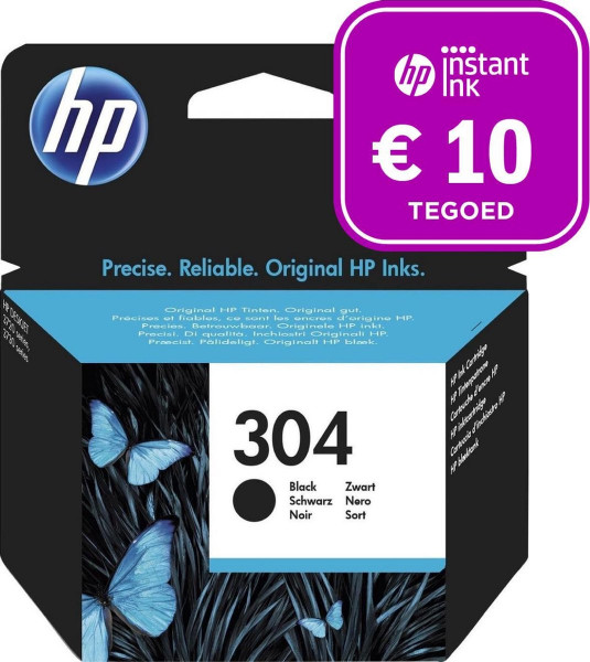 HP 304 - Inktcartridge zwart + Instant Ink tegoed