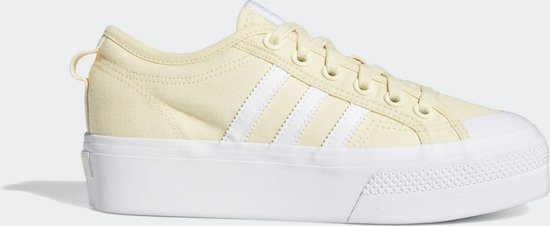 adidas - maat 39 1/3- Nizza Platform W Dames Sneakers - Yellow