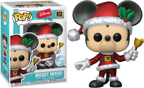 Funko Pop # 612 Pop Disney: Holiday - Mickey Mouse Diamond Glitter Exclusive