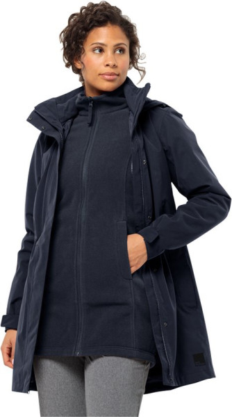 Jack Wolfskin - Maat S - Ottawa Coat - Outdoorjas - Dames - Blauw