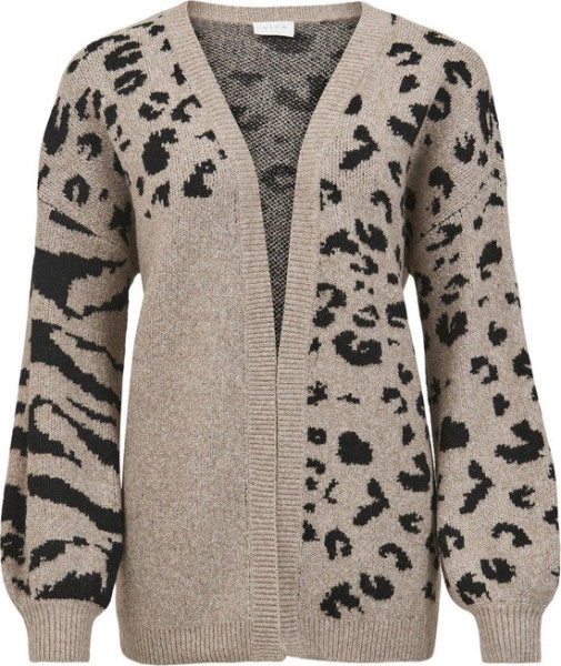 VILA - Maat XL - VIALIA ANIMAL L/S KNIT CARDIGAN Dames Vest