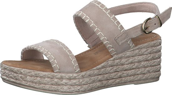 MARCO TOZZI - maat 37 - premio Leather, Soft Lining and Feel Me Softstep Insole Dames Sandalen - NUD