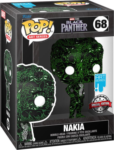 Funko Pop #68 Artist Series: Marvel: Black Panther - Nakia with Pop! Protector