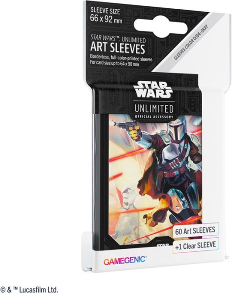 Star Wars Unlimited Art Sleeves - Mandalorian - Star Wars Sleeves