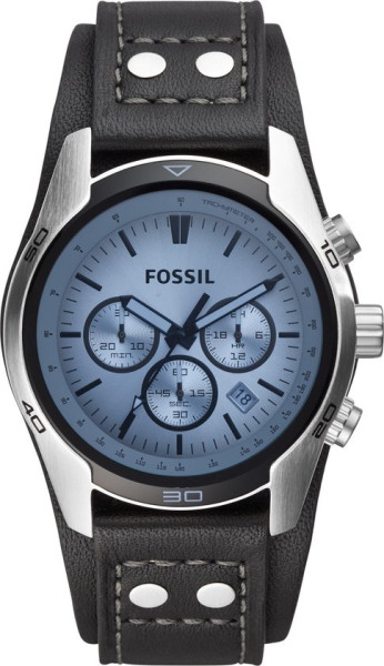 Fossil Coachman CH2564 Herenhorloge 44 mm - Zilverkleurig