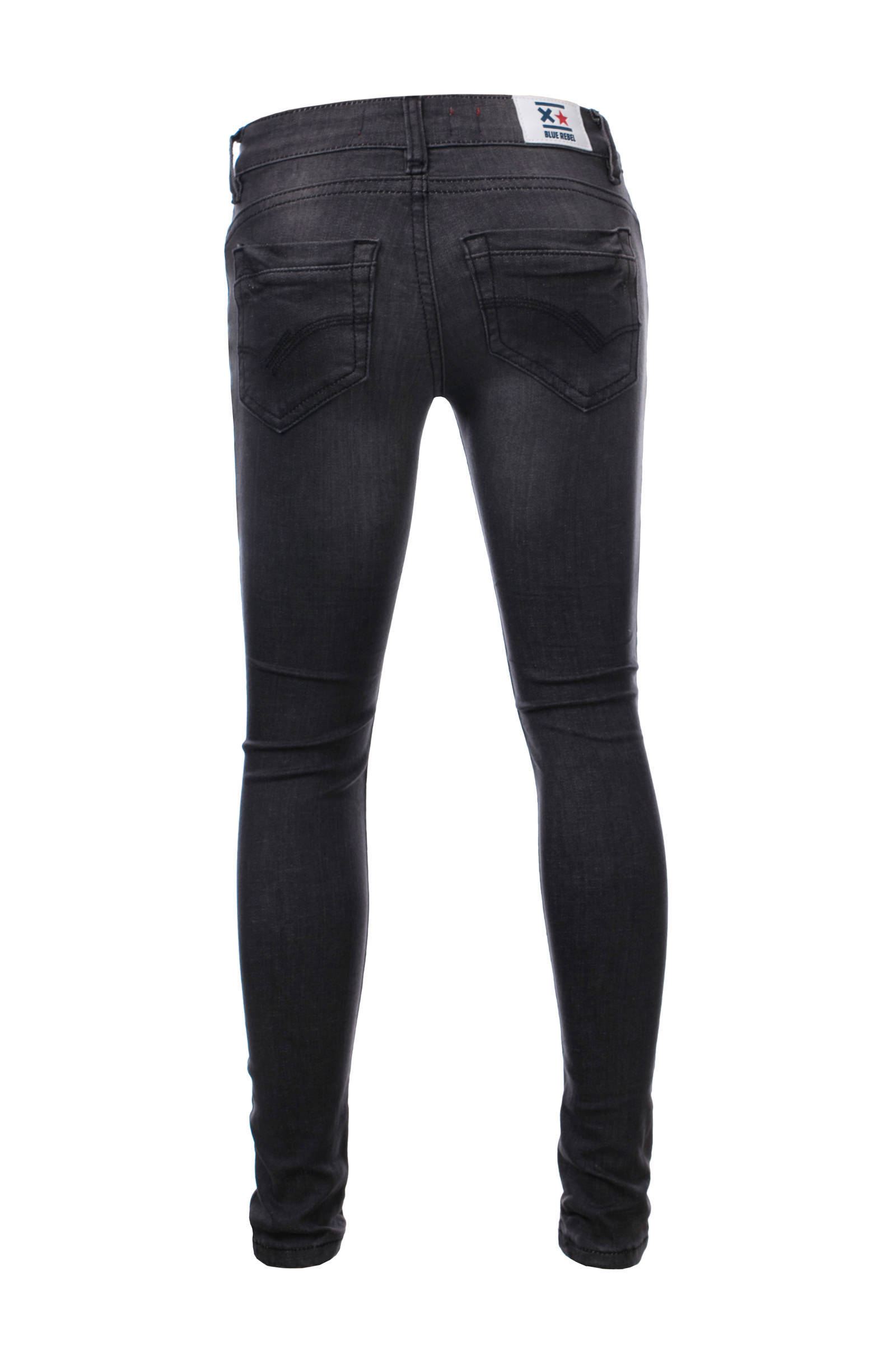 Ruwe olie Sluit een verzekering af eerste Blue Rebel - maat 158 - super skinny jeans Gold verwassen zwart (rock wash)  | DGM Outlet