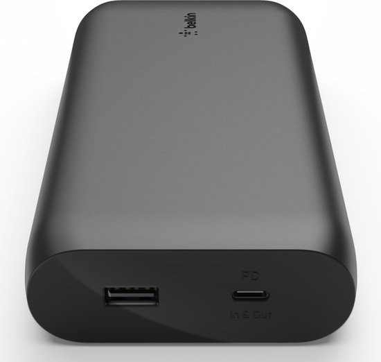 Belkin Powerbank 20.000 mAh - Snellader - Zwart