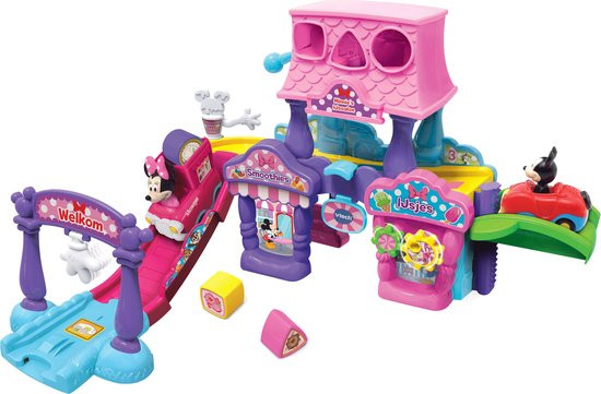 VTech Toet Toet Auto's Disney Minnie's IJssalon Speelset - Interactief Speelgoed - Educatief Babyspe