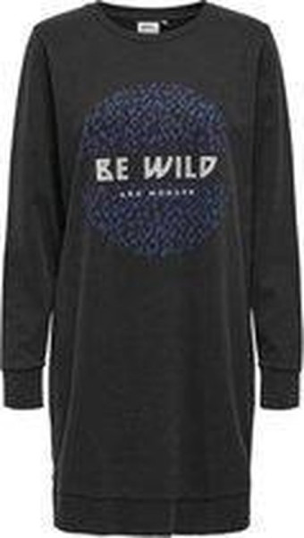 ONLY - maat M - ONLLUCINDA LIFE L/S WILD BOX Jurk SWTBlack