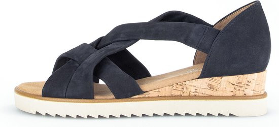 Gabor 782 - maat 39 - Sandalen - Met Sleehak - Dames - Blauw