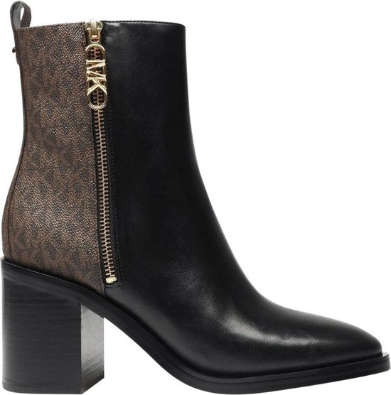 Michael Kors Regan - maat 40 - Mid Bootie Dames Laars - Zwart Bruin