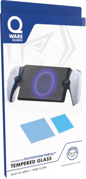 Qware Gaming - Tempered Glass - geschikt voor Playstation Portal - Screenprotector - Gehard Glas - B