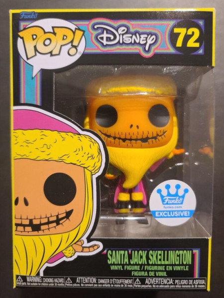 Funko Pop #72 Disney - NBX Santa Jack Skellington Blacklight Special Edition