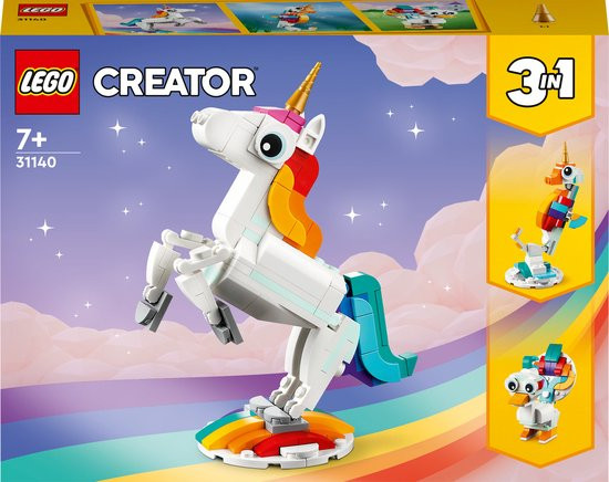 LEGO Creator 3in1 Magische Eenhoorn Speelgoed Set - 31140