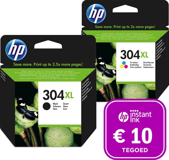 HP 304 - Inktcartridge kleur XL & zwart XL