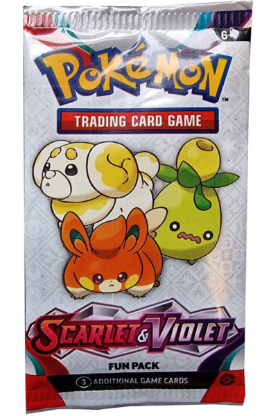 Pokemon Scarlet & Violet Base Set Booster FUN Pack [3 kaarten] + FUECOCO - POKEMON GROTE JUMBO GOUD