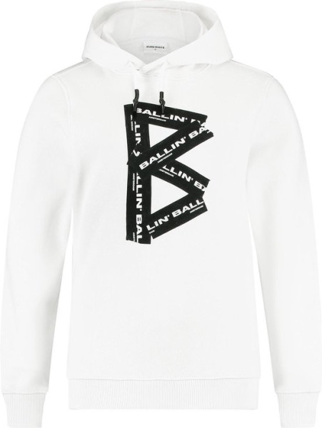 Ballin - Maat 152 - Amsterdam - Jongens Regular Fit Hoodie - Wit