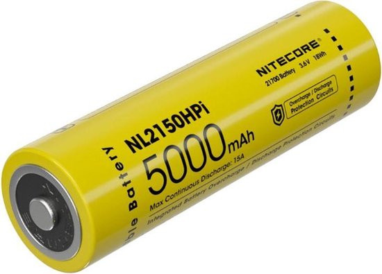 Nitecore NL2150HPi Oplaadbare 21700 Li-Ion batterij 5000mAh