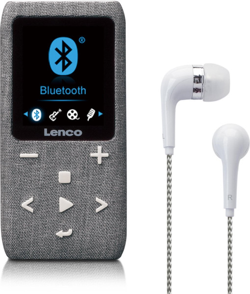 Lenco Xemio-861GY - MP3-speler met Bluetooth® en 8 GB micro SD - Grijs