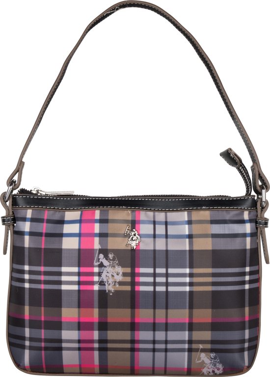 US Polo Assn. US POLO HOUSTON CHECKED Tas Dames - Zwart