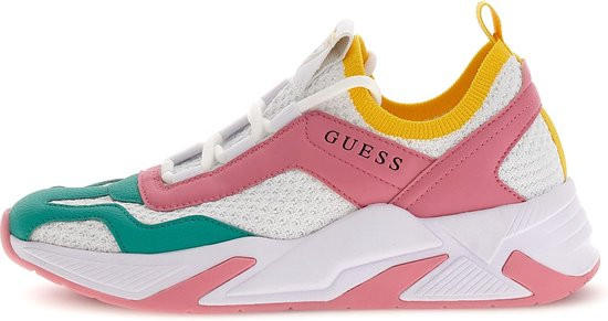 Guess Geniver2 - maat 39 - Dames Sneakers Laag - White Pink