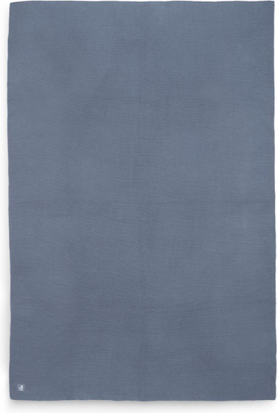 Jollein Baby Deken Ledikant 100x150cm Basic Knit - Jeans Blue