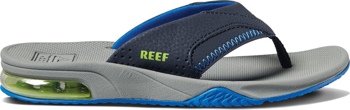 Reef Little Fanning Maat 19.20 Jongens Slippers Navy Lime DGM Outlet