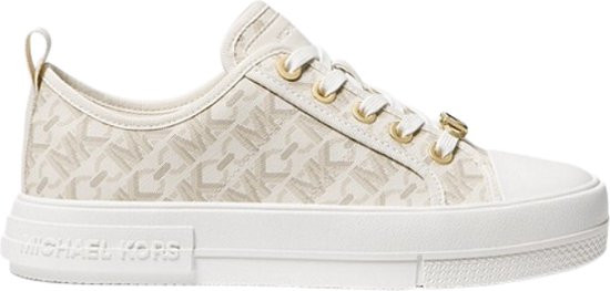 Michael Kors - maat 37- Evy Lace Up Dames Sneakers Laag - Vanilla