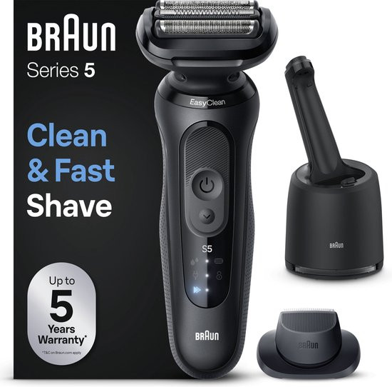 Braun Elektrisch Scheerapparaat Series 5 - Met SmartCare Center - EasyClick-opzetstukken - 52-N7200c