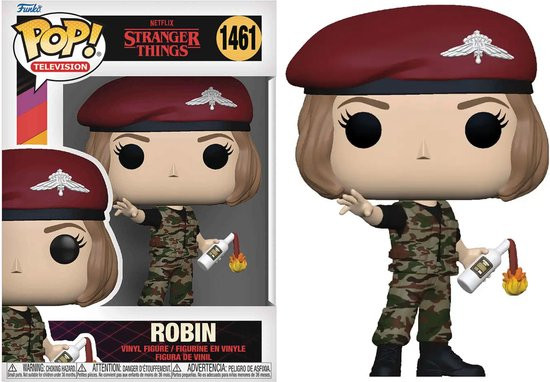 Funko Pop #1461 Funko Pop! Town: Television: Stranger Things Season 4 - Hunter Robin with Molotov Co