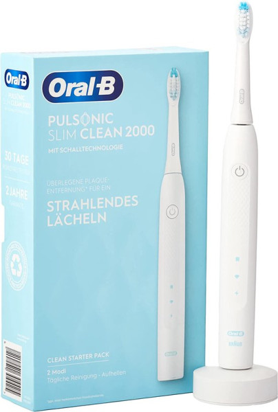 Oral-B Pulsonic Slim Clean 2000 Wit - Volwassene Sonische tandenborstel