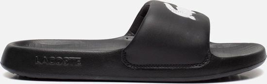 Lacoste Serve Slide 1.0 Heren Slippers - Zwart/Wit - Maat 46