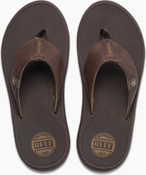 Reef Phantom Nias - maat 43 - brown/Fossil Heren Slippers - Donkerbruin