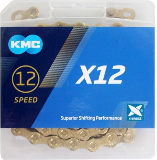 KMC - X12 Ketting Ti-N Goud 126L