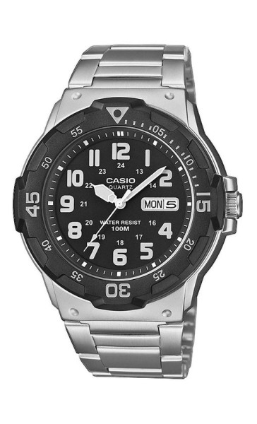 CASIO - MRW-200HD-1BVEF - Horloge - Mannen - Zilverkleurig- RVS - Ã˜ 45 mm