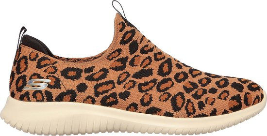 Skechers Ultra Flex - maat 39 - Wild Expedition Dames Instappers - Leopard