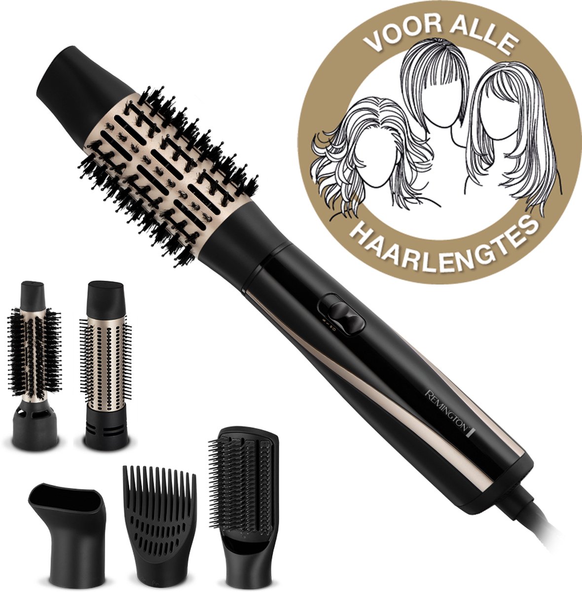 Remington Haardroger Blow Dry & Style Caring Rotating Airstyler - 1000 W
