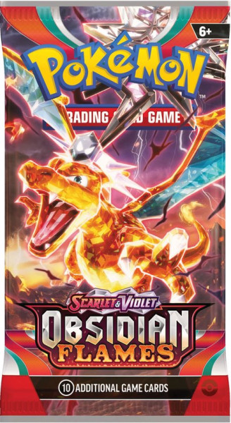 Pokemon Boosterpack - Obsidian Flames - Scarlet & Violet Booster - 1 pakje 10 kaarten - TCG