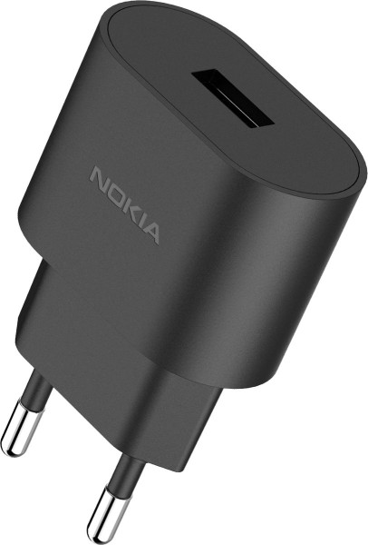 Nokia netstroomadapter USB-A oplader 18W adapter - Zwart