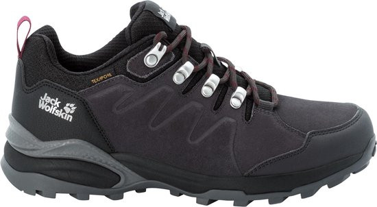 Jack Wolfskin - mt 39 - REFUGIO TEXAPORE LOW W Dames Wandelschoenen - dark steel / paars