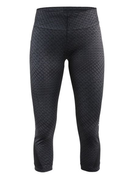 Craft - Maat M - Breakaway capri 3/4 hardloopbroek P-stir zwart dames