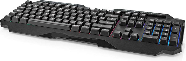 Nedis Bedraad Gaming Toetsenbord - USB Type-A - Membrane Toetsen - LED - AZERTY