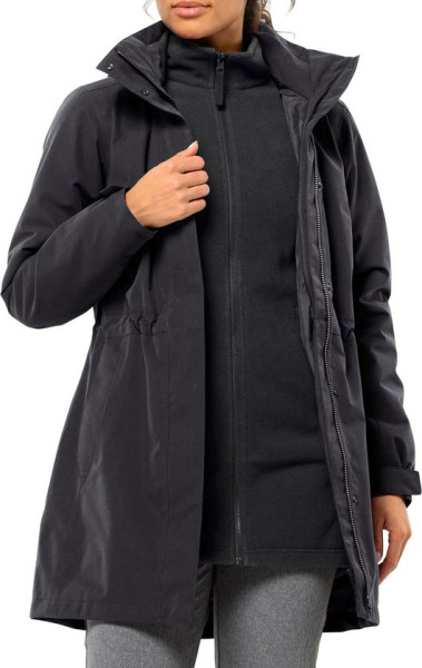 Jack Wolfskin - Maat L - Ottawa Coat - Outdoorjas - Dames - Zwart