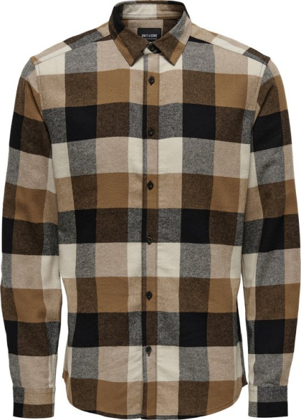 ONLY & SONS - Maat XXL- ONSGUDMUND LS 3T CHECK SHIRT NOOS Heren Overhemd