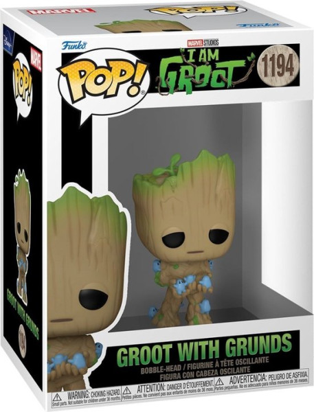 Funko Pop #1194 I Am Groot (2022) - Groot with Grunds