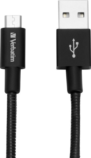 Verbatim Micro B USB Cable Sync&Charge 30cm Zwart