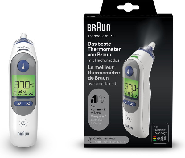 Braun Thermoscan 7 Oorthermometer met nachtmodus