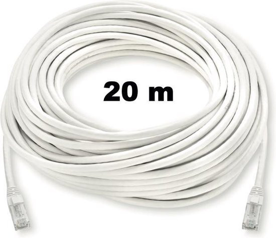 UTP kabel 20 meter - CAT 6 - Internetkabel - Ethernet kabel – Netwerkkabel